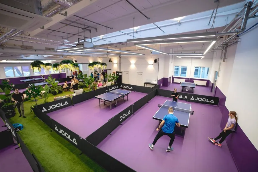 Tischtennisboxen in der SpinCity Halle